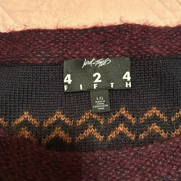 EUC Vintage Lord & Taylor 424 fifth wool Blend Sweater (size Large) - Picture 5 of 6